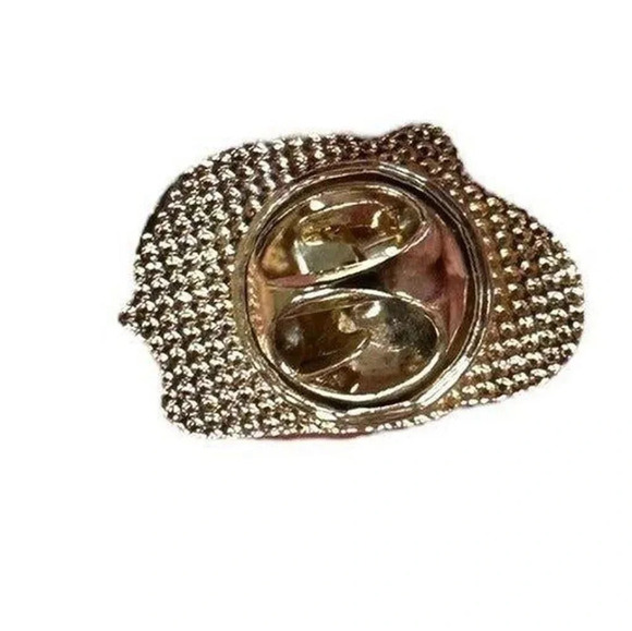 Collectible Piggy Pin with Gold Metal and Enamel Inlay - Picture 4 of 5